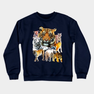 Very Awesome Tiger Tie Dye (Cool and Sick) Crewneck Sweatshirt